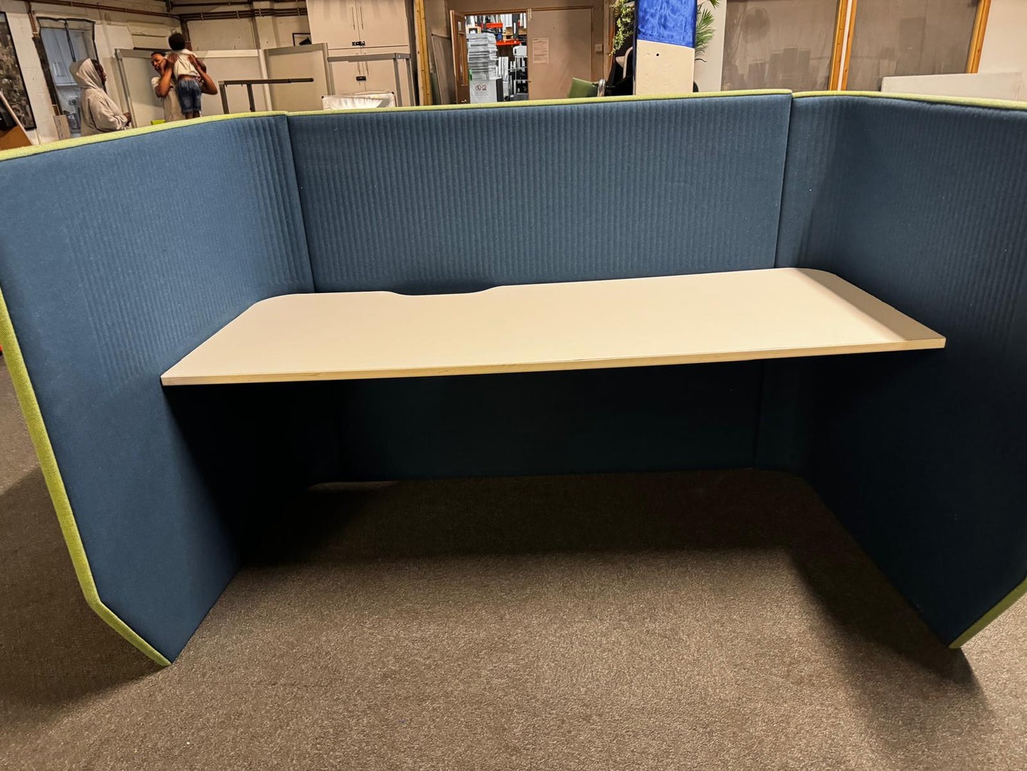 Rectangular Workstation Pod Cubbi desk table Privacy office space DEN Booth