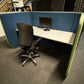Rectangular Workstation Pod Cubbi desk table Privacy office space DEN Booth