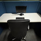 Rectangular Workstation Pod Cubbi desk table Privacy office space DEN Booth