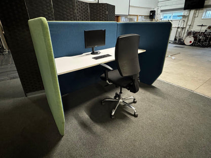 Rectangular Workstation Pod Cubbi desk table Privacy office space DEN Booth