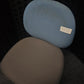 High Ergonomic Operators Drafting Chair without Arms in Grey and Blue