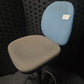 High Ergonomic Operators Drafting Chair without Arms in Grey and Blue