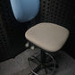 High Ergonomic Operators Drafting Chair without Arms in Grey and Blue