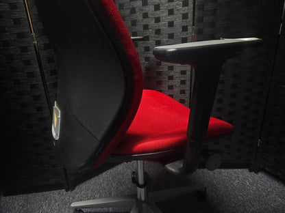 Orangebox Ergonomic Chair in Red for Office Desk Use
