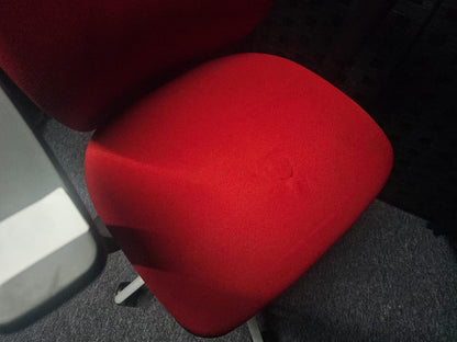 Orangebox Ergonomic Chair in Red for Office Desk Use