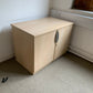 Maple Desk High Double door Cupboard 1 shelf 1000w x 600d x 730h