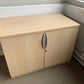 Maple Desk High Double door Cupboard 1 shelf 1000w x 600d x 730h