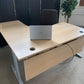 Secondhand Beige Corner Office Desk - Right Hand - 1600mm