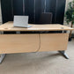 Secondhand Beige Corner Office Desk - Right Hand - 1600mm
