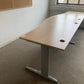 2 Seater Office Wave Desk Pod, Computer Workstation Desk 320cm x 100cm in Maple finish