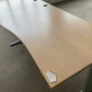2 Seater Office Wave Desk Pod, Computer Workstation Desk 320cm x 100cm in Maple finish