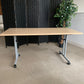 Beech Finish Folding Office Table - Computer Workstation Table, 150cm x 75cm
