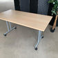 Beech Finish Folding Office Table - Computer Workstation Table, 150cm x 75cm