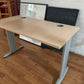 Brown Small Office Desk, Small Computer Workstation 1200mm table with cable ports