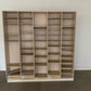 Used Pigeon hole storage unit wooden h 190cm x w 186cm x d 27cm