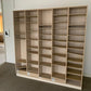 Used Pigeon hole storage unit wooden h 190cm x w 186cm x d 27cm