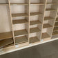 Used Pigeon hole storage unit wooden h 190cm x w 186cm x d 27cm