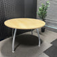 Used Beige Office Circle Table for Office Meeting Rooms - 120cm Diameter