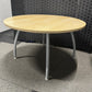 Used Beige Office Circle Table for Office Meeting Rooms - 120cm Diameter
