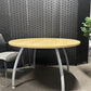Used Beige Office Circle Table for Office Meeting Rooms - 120cm Diameter