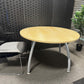 Used Beige Office Circle Table for Office Meeting Rooms - 120cm Diameter