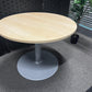 Used Round Office Meeting Table in Beech  - 1000mm Diameter