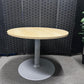 Used Round Office Meeting Table in Beech  - 1000mm Diameter