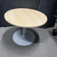 Used Round Office Meeting Table in Beech  - 1000mm Diameter