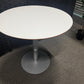 Second-hand White Office Meeting Room Round Table - 75cm Diameter