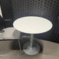 Second-hand White Office Meeting Room Round Table - 75cm Diameter