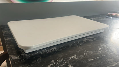 Preowned used White Table Top Sit- Stand desk converter 73cm x 47cm