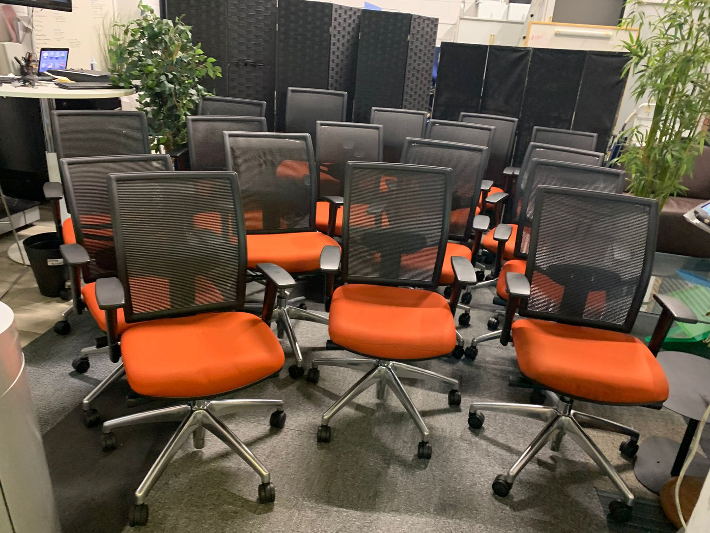 Used Elite Mesh Back Office Chair Black Swivel Computer