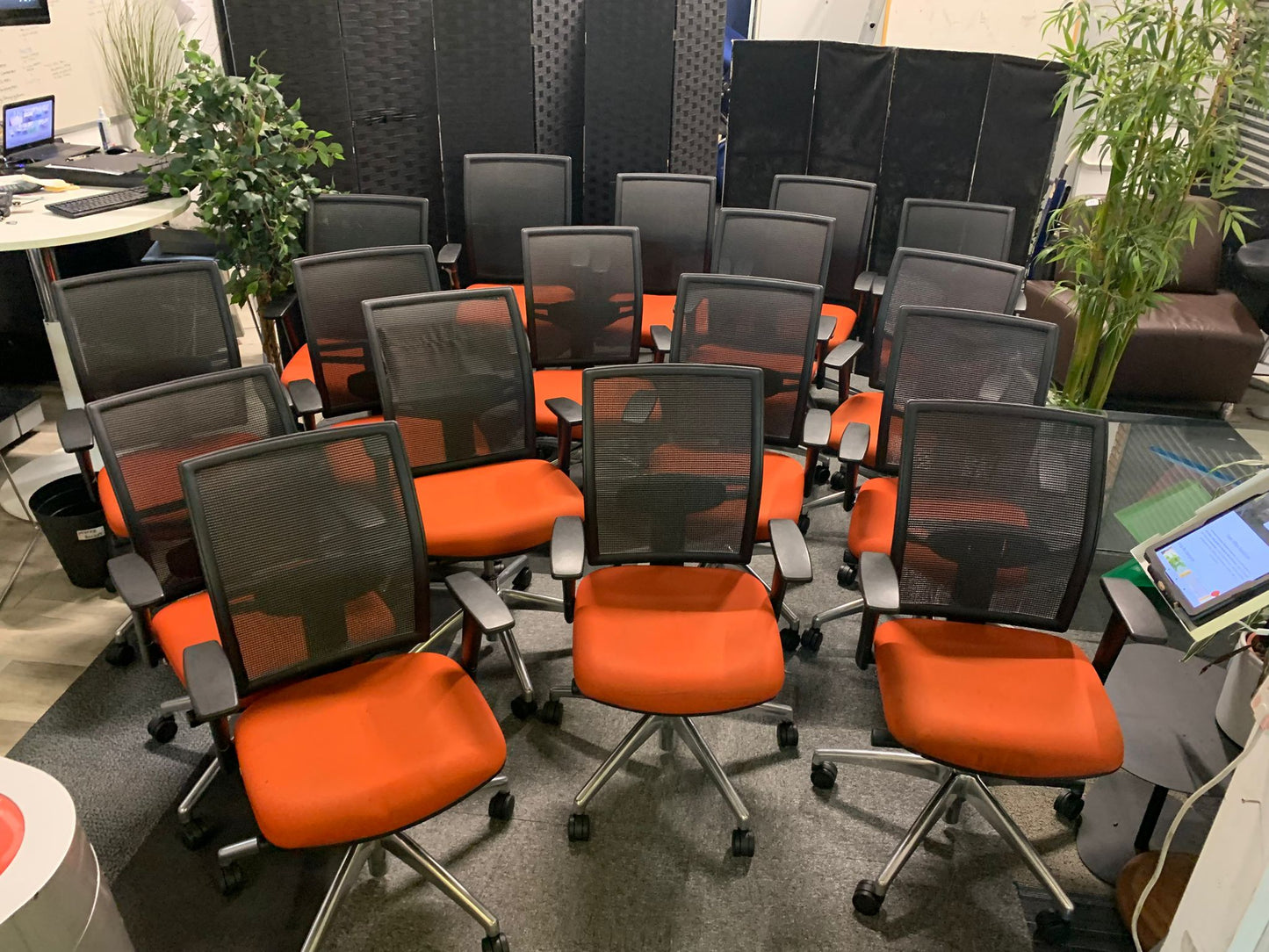 Used Elite Mesh Back Office Chair Black Swivel Computer