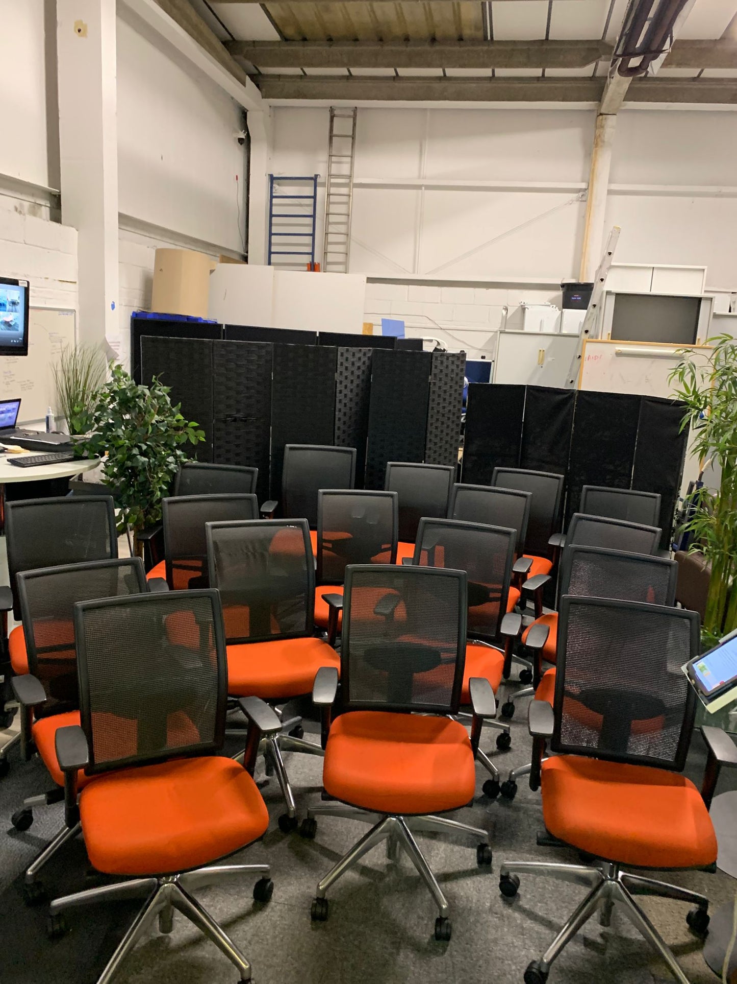 Used Elite Mesh Back Office Chair Black Swivel Computer