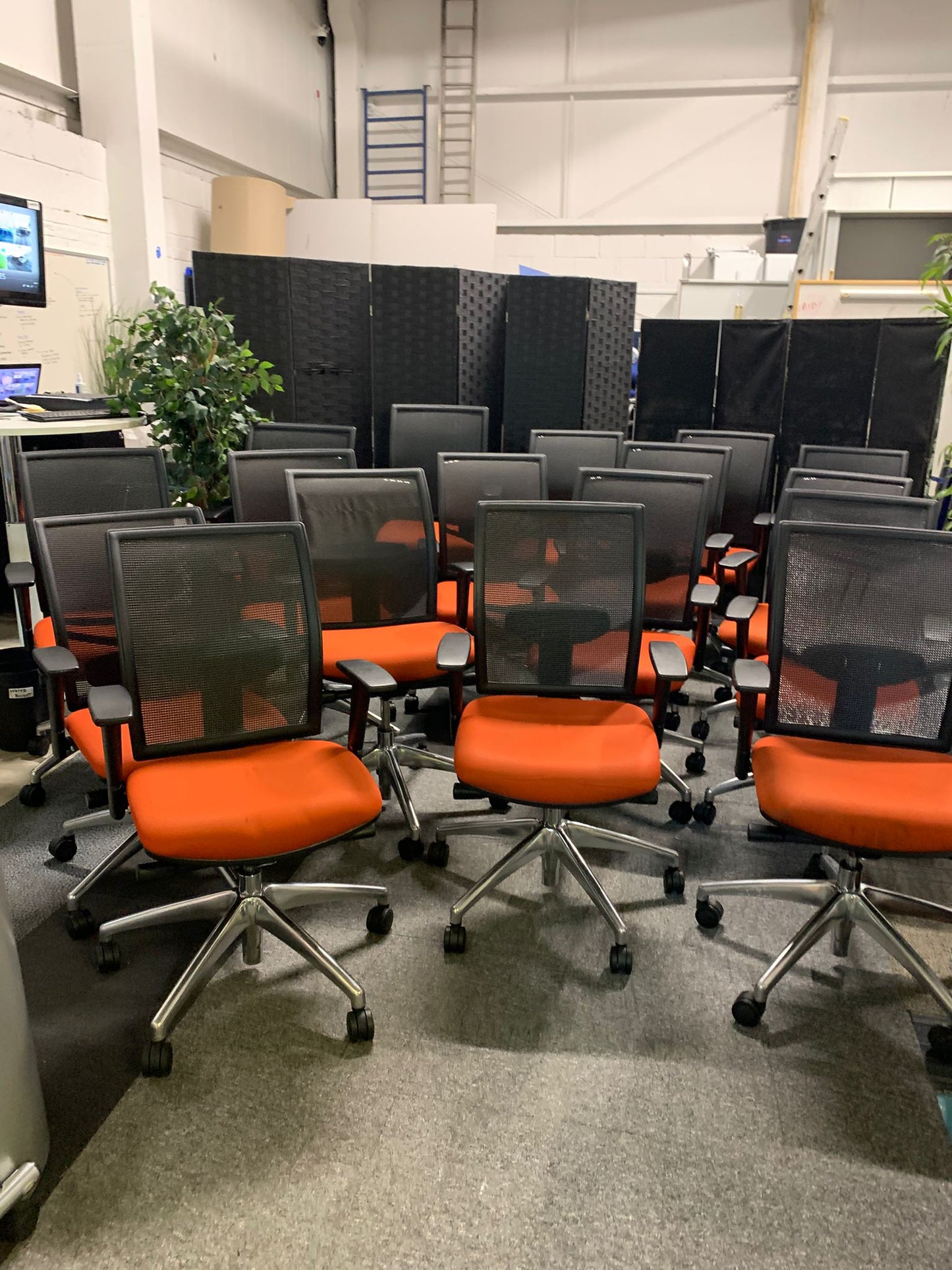 Used Elite Mesh Back Office Chair Black Swivel Computer