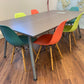 Used  Eiffel Chairs Orange Yellow Turquoise