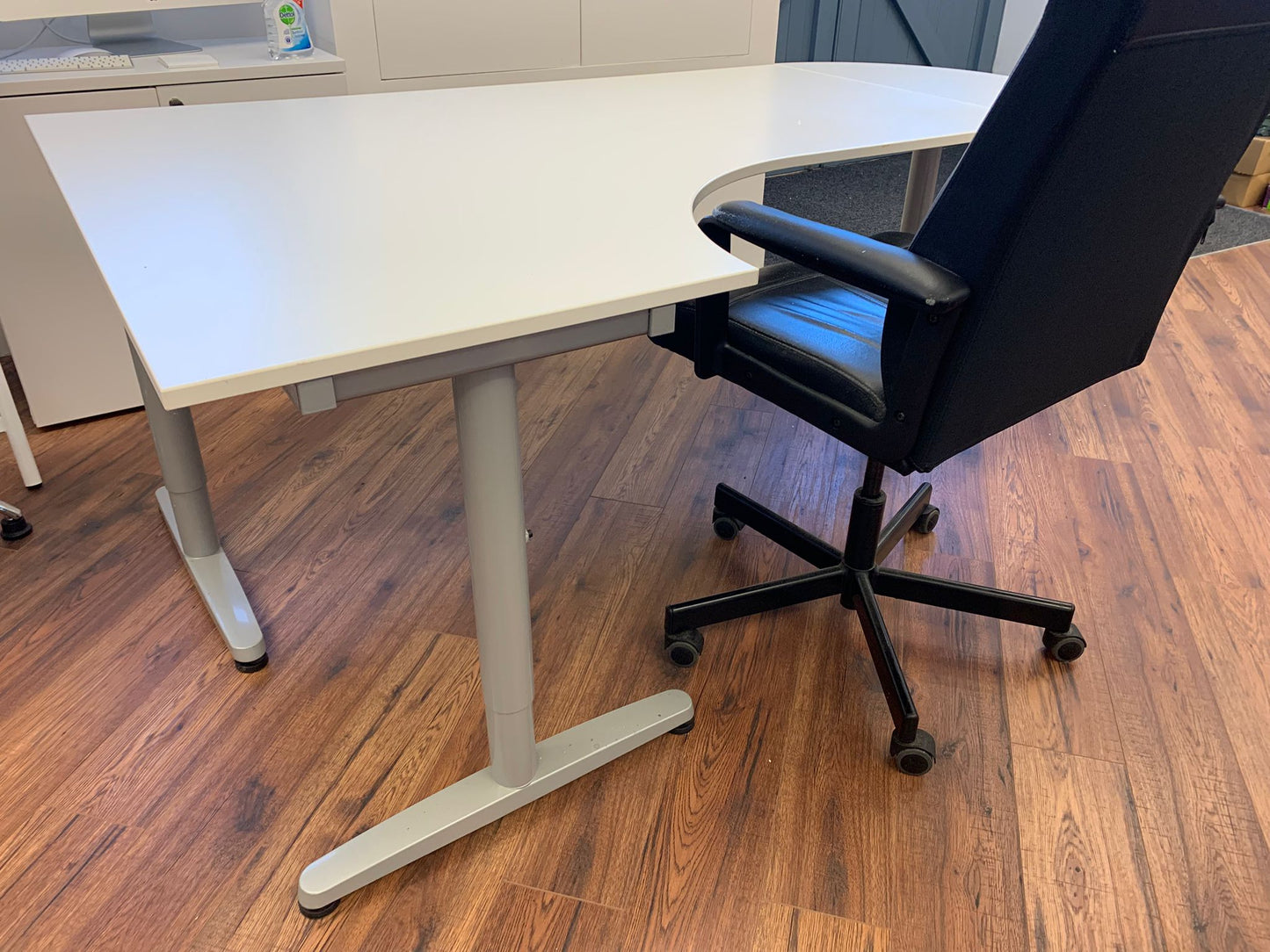 Used Ikea Galant White Desk 200cm x 120cm x 73cm