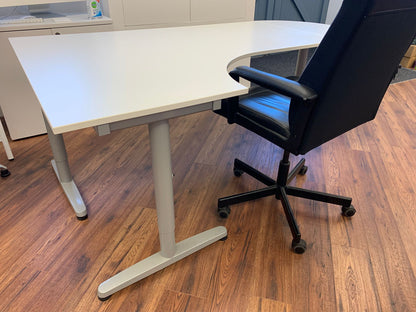 Used Ikea Galant White Desk 200cm x 120cm x 73cm
