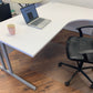 Used L shape Corner White Desk  Right Return  180cm x 120cm