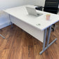 Used L shape Corner White Desk  Right Return  180cm x 120cm