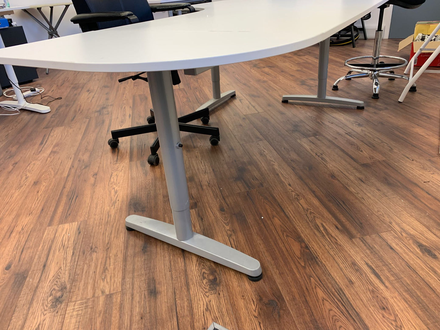 Used Ikea Galant White Desk 200cm x 120cm x 73cm