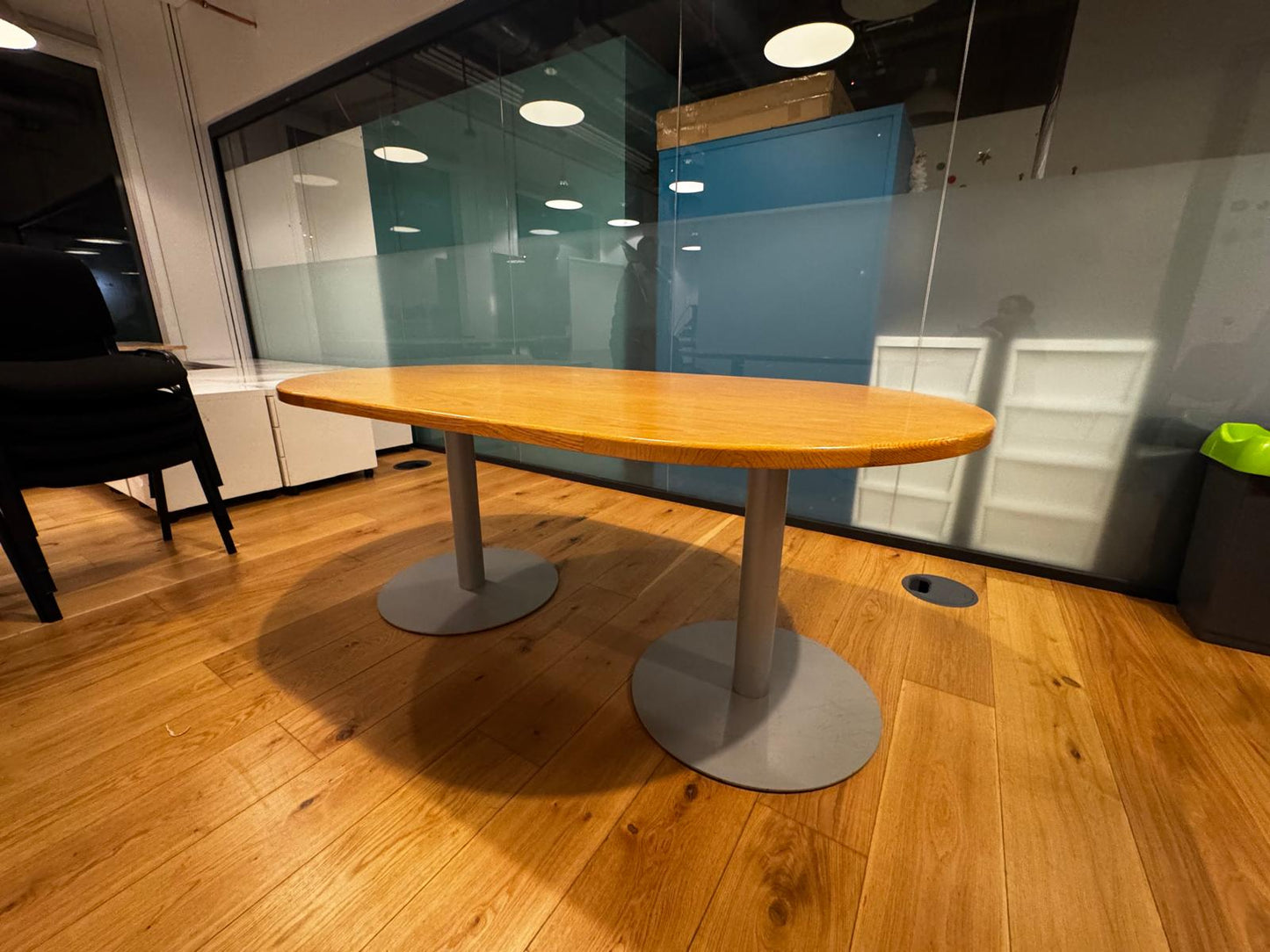 Pre-Owned Meeting Office Table Dark Wood finish 160cm w