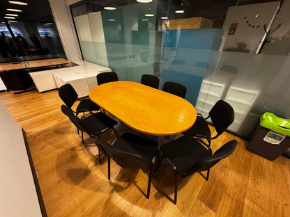 Pre-Owned Meeting Office Table Dark Wood finish 160cm w