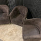 Used Dark Brown Corduroy tub chairs