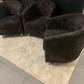 Used Dark Brown Corduroy tub chairs