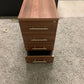 Used Walnut 4- drawer Pedestal H 73cm x W 40cm x D 60cm