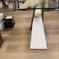 Used Console Table  Cross- legged Glass Slimline H 76cm x W 120cm x D 46cm