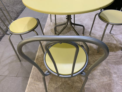 Pre-owned Yellow 80cm Canteen Breakout Table