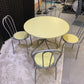 Pre-owned Yellow 80cm Canteen Breakout Table
