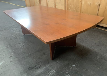 Second hand Boardroom Conference Table Cherry wood finish H 730 x W 1300 x D 2500